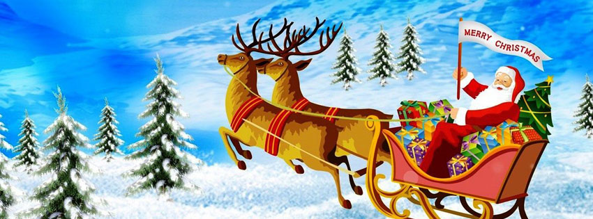 Merry Christmas Facebook Cover, Merry XMAS Messages and Quotes