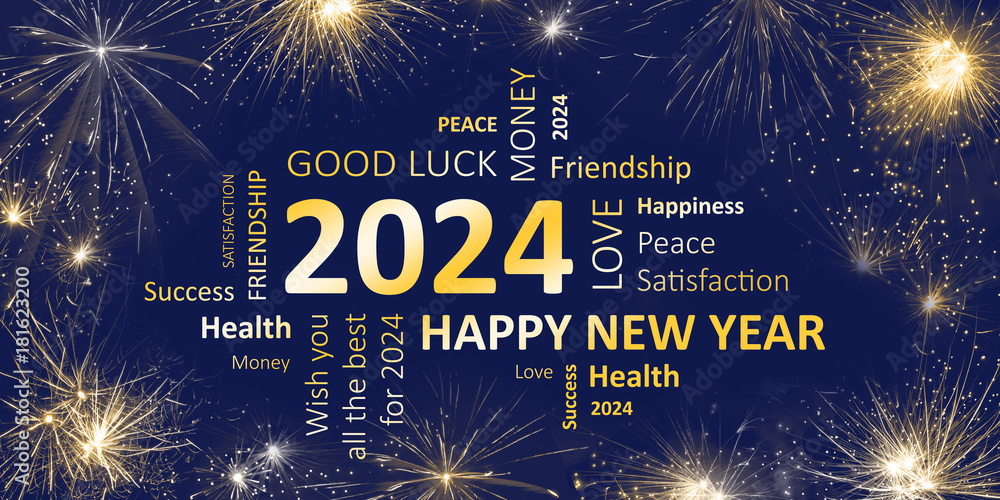 Happy New Year Greetings Cards 2024_1